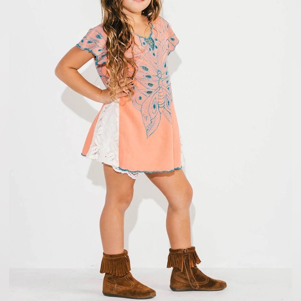Jen’s Little Pirates Little Lacey Butterfly Tunic Size XL (12)